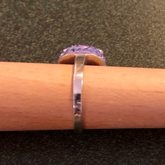 EUC QVC - Chelsea Taylor 925 Ombre Swarovski Crystal Ring, SZ 6 - Picture 5 of 13